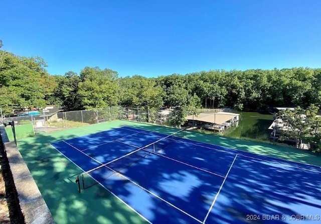 view of sport court