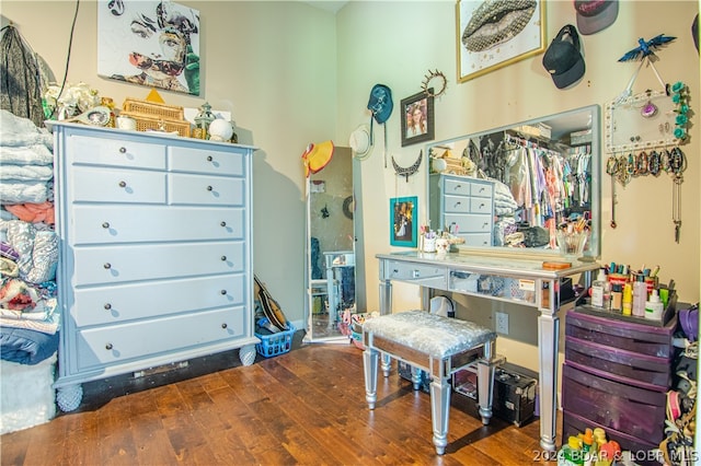 miscellaneous room featuring hardwood / wood-style floors