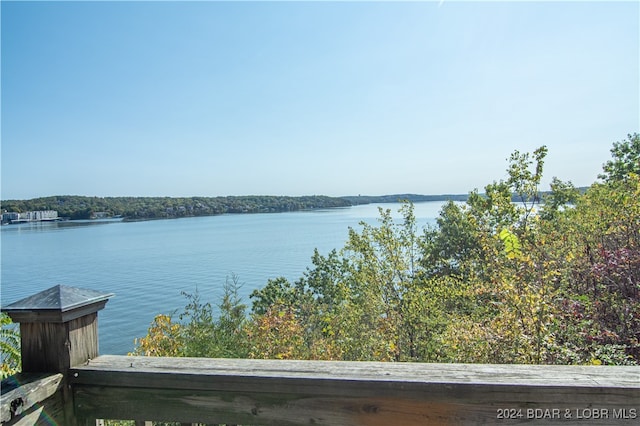 view of water feature