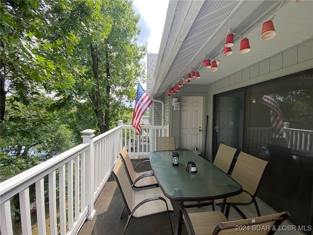 view of balcony