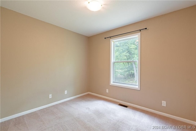 view of carpeted empty room