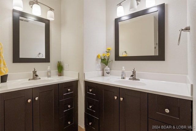 bathroom featuring vanity