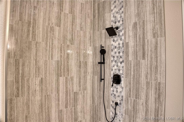 room details featuring tiled shower