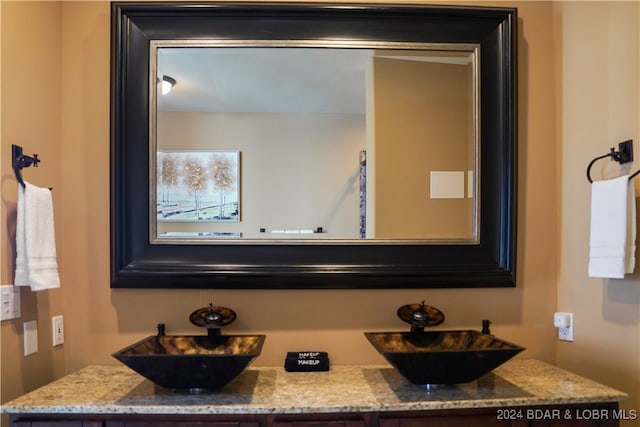 bathroom featuring vanity