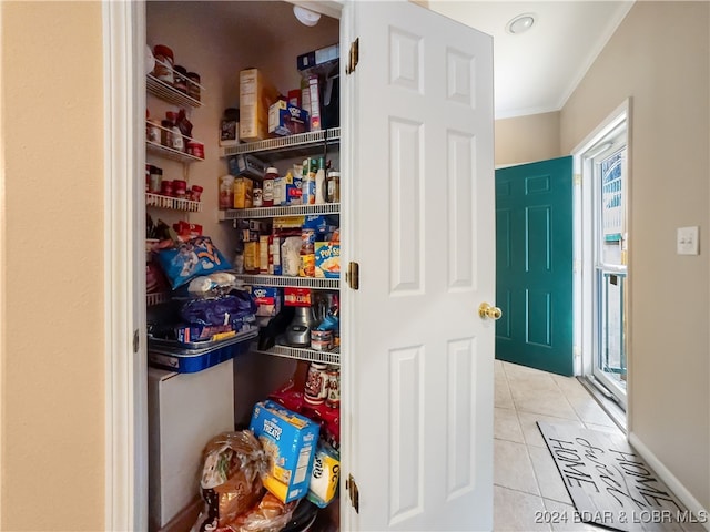 view of pantry