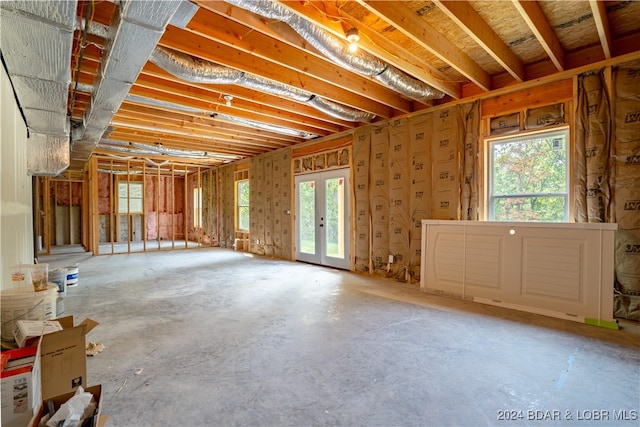 miscellaneous room with concrete floors