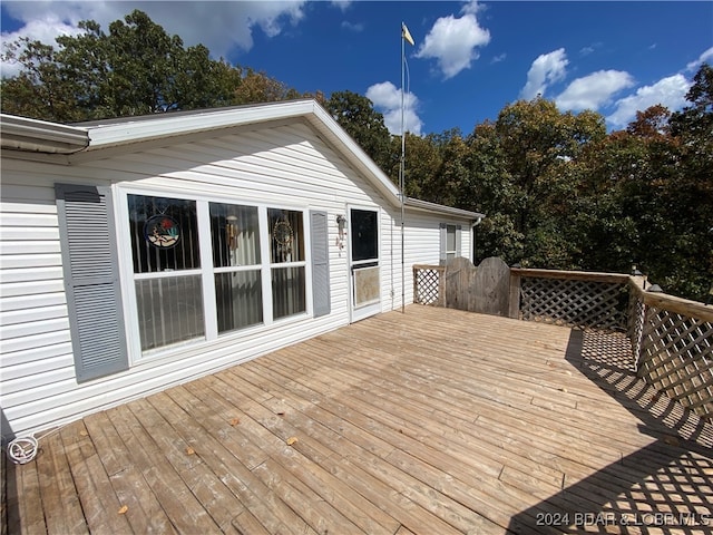 view of wooden terrace