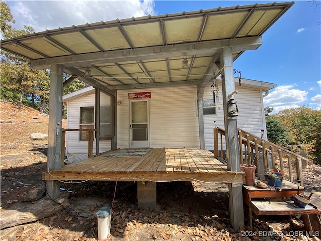 view of deck