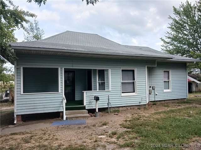 view of front of home