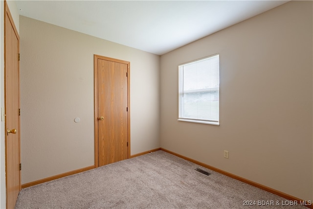 view of carpeted empty room