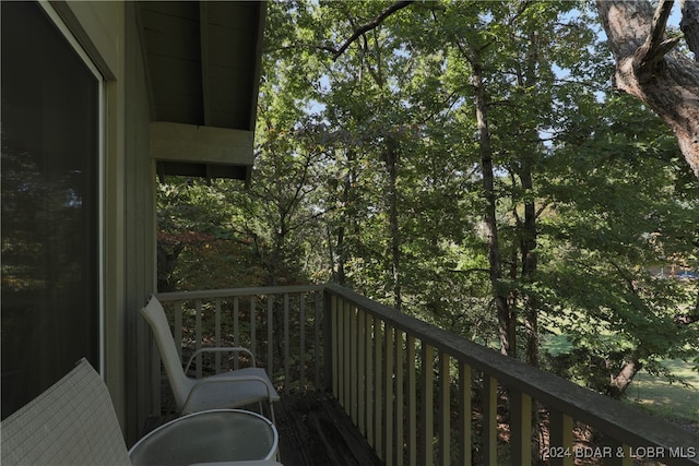 view of balcony