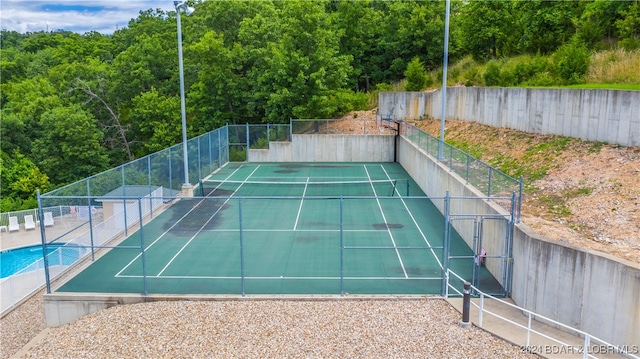 view of sport court