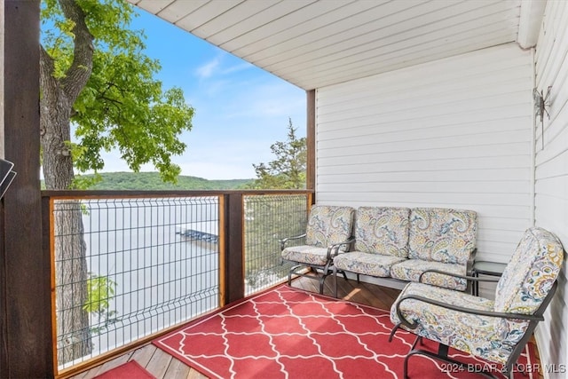 view of balcony