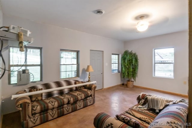 living room with a wealth of natural light