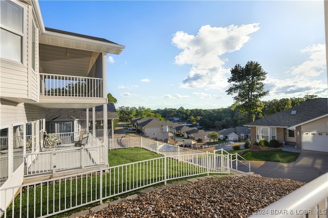 exterior space with a balcony