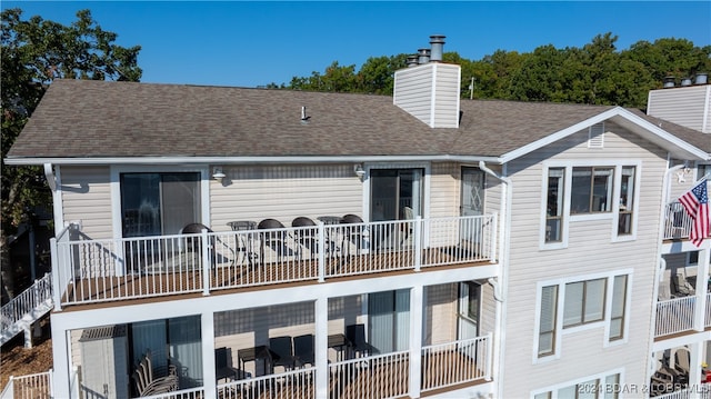 view of rear view of property