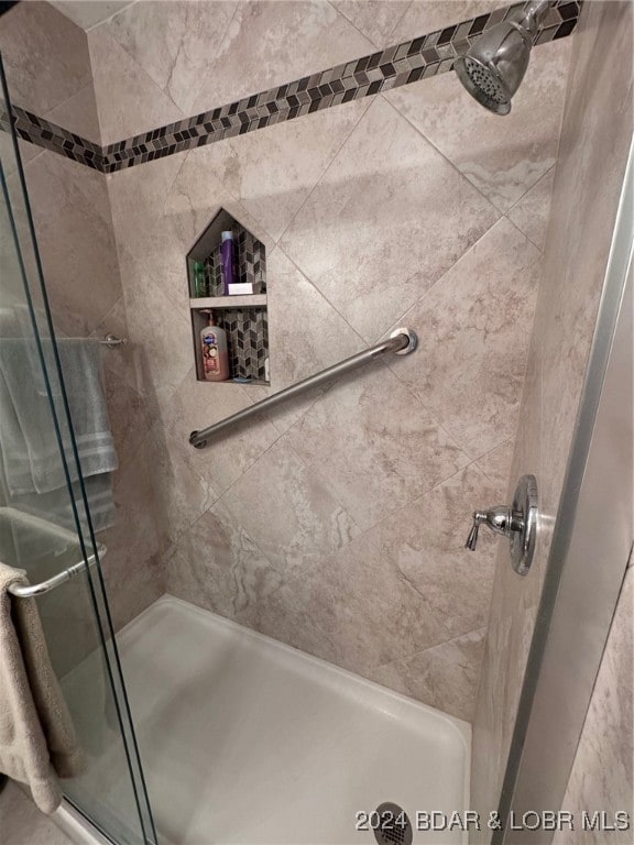 bathroom with walk in shower