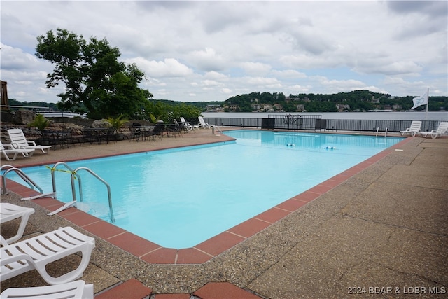 view of pool with a patio area