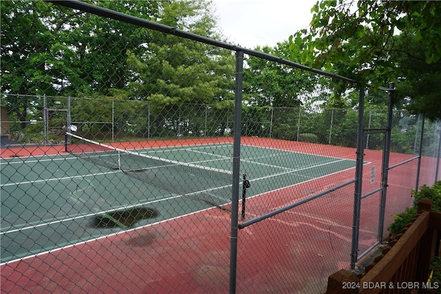 view of tennis court