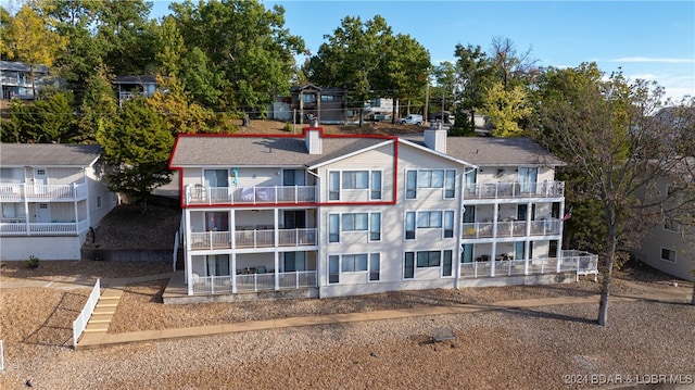 exterior space with a balcony