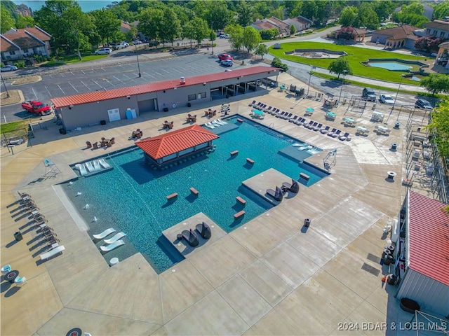 birds eye view of property