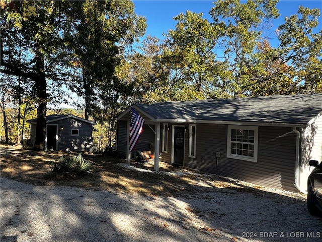 view of back of property