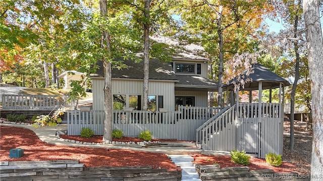 view of rear view of property