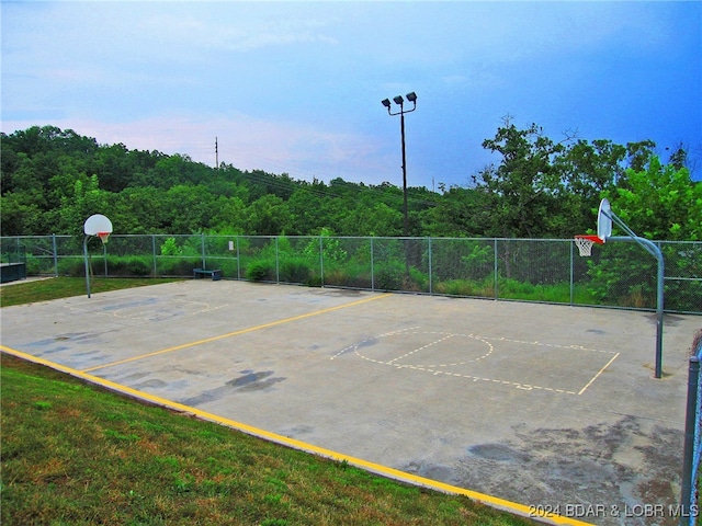 view of basketball court