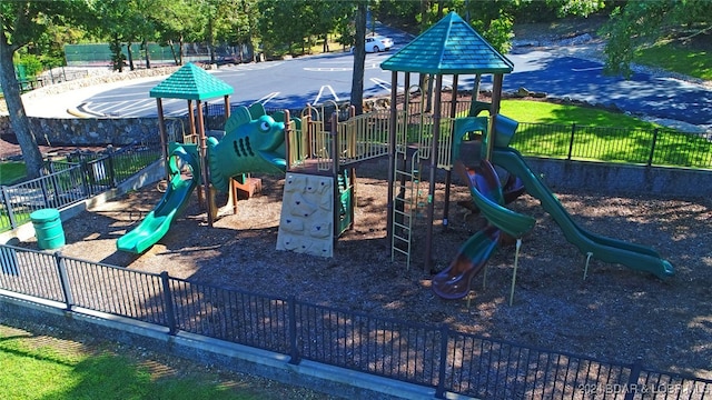 view of jungle gym