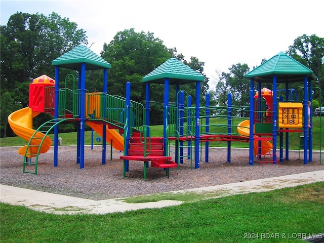 view of jungle gym