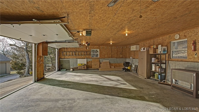 miscellaneous room with concrete flooring