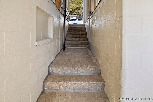 view of staircase