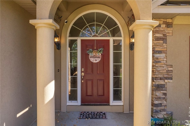 view of property entrance