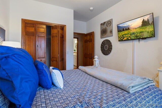 bedroom with a closet