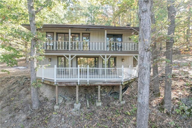 641 Porter Mill Springs Rd, Sunrise Beach, MO 65079 - view of front of property featuring a balcony