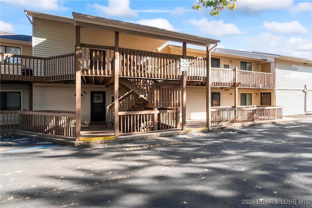 exterior space featuring a deck