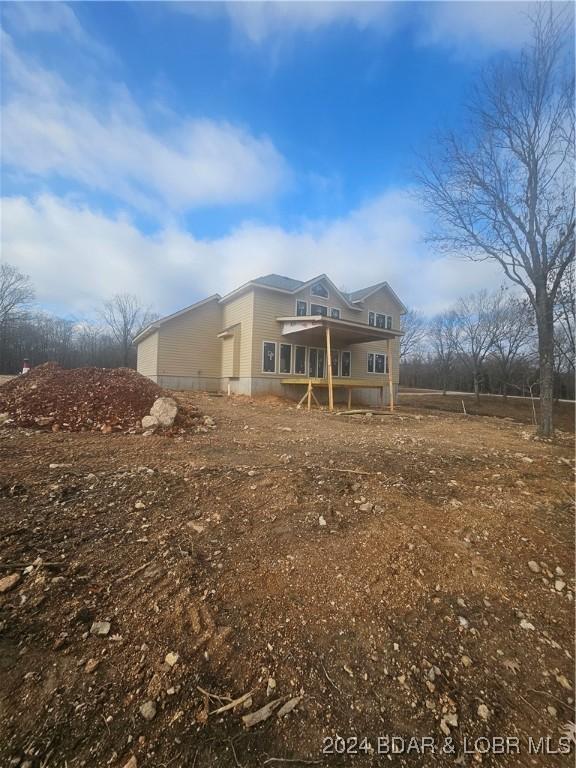 view of rear view of property