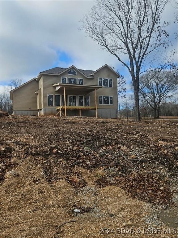 view of rear view of property