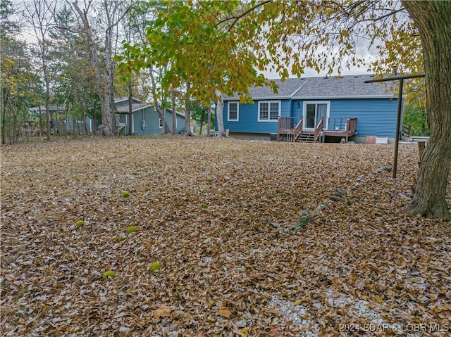 view of back of property