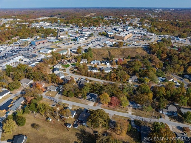 bird's eye view with a residential view