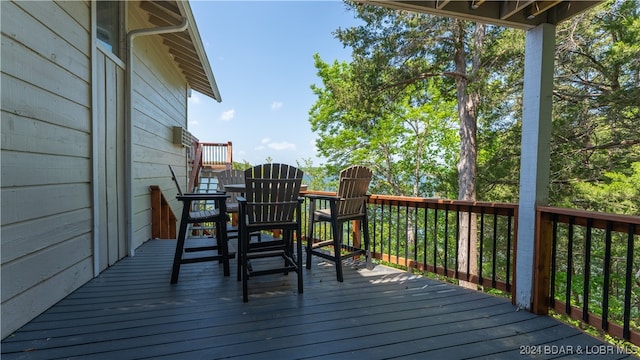 view of wooden terrace