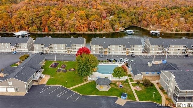 611 Lazy Days Rd Unit X11, Osage Beach, MO 65065 - aerial view with a water view and a wooded view