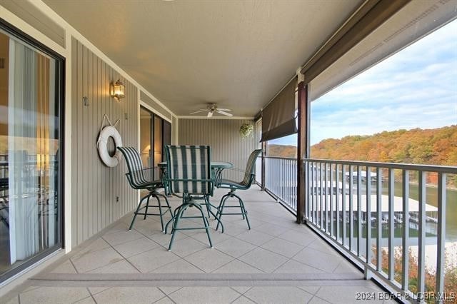 611 Lazy Days Rd Unit X11, Osage Beach, MO 65065 - balcony with ceiling fan