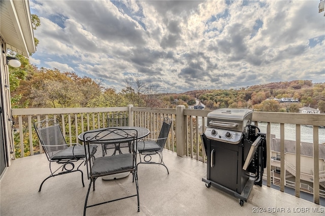 view of patio with grilling area