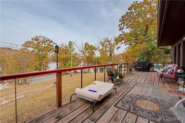 view of wooden terrace