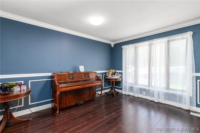 24950 State Rd A Rd, Richland, MO 65556 - living area featuring wood finished floors and crown molding