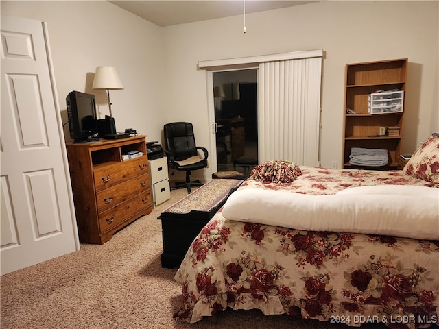 bedroom with carpet flooring