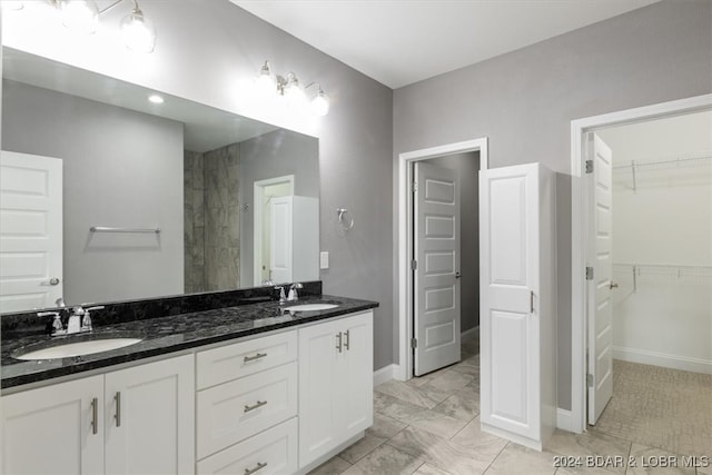 bathroom with vanity