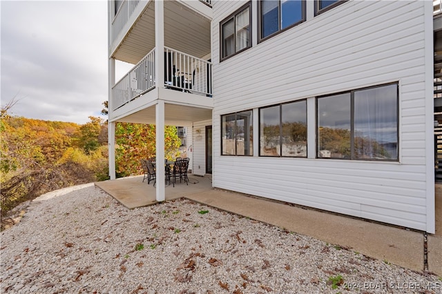 exterior space with a patio