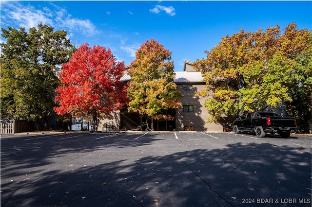 view of parking / parking lot